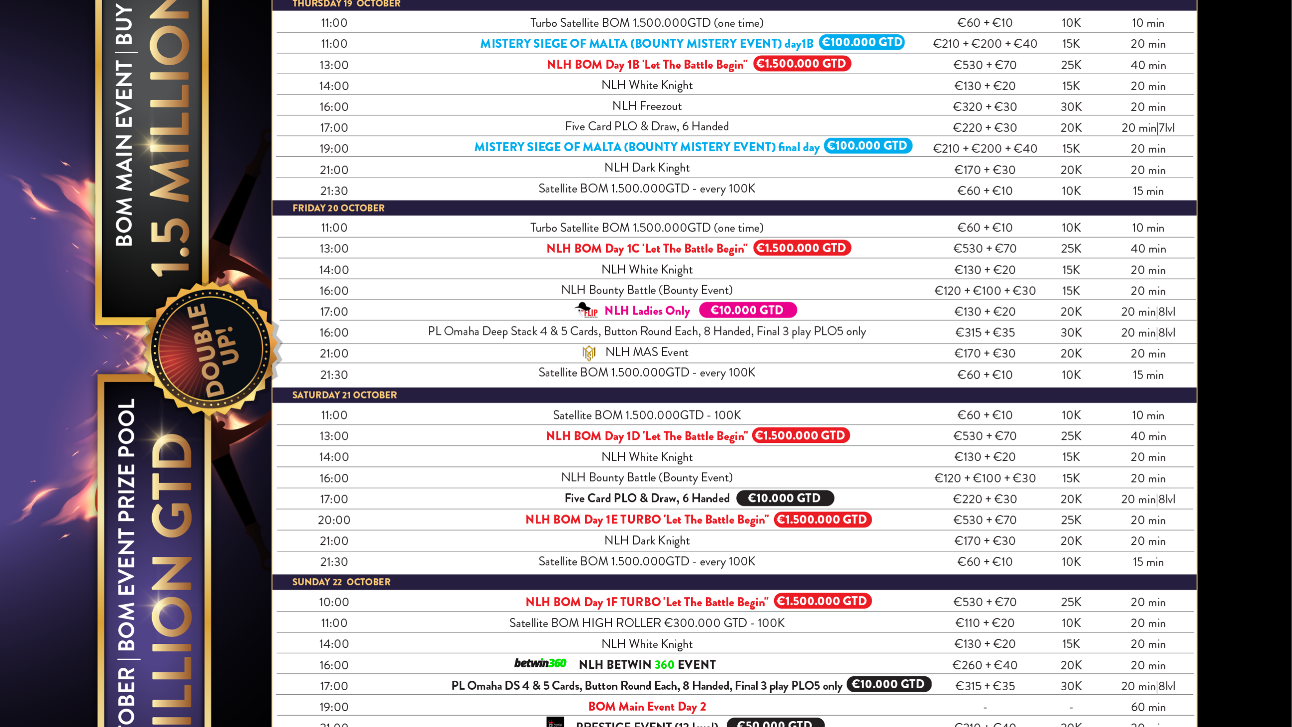 BOM NEWS BATTLE OF MALTA FINAL SCHEDULE ANNOUNCED Battle Of Malta   New One 2597x1461 